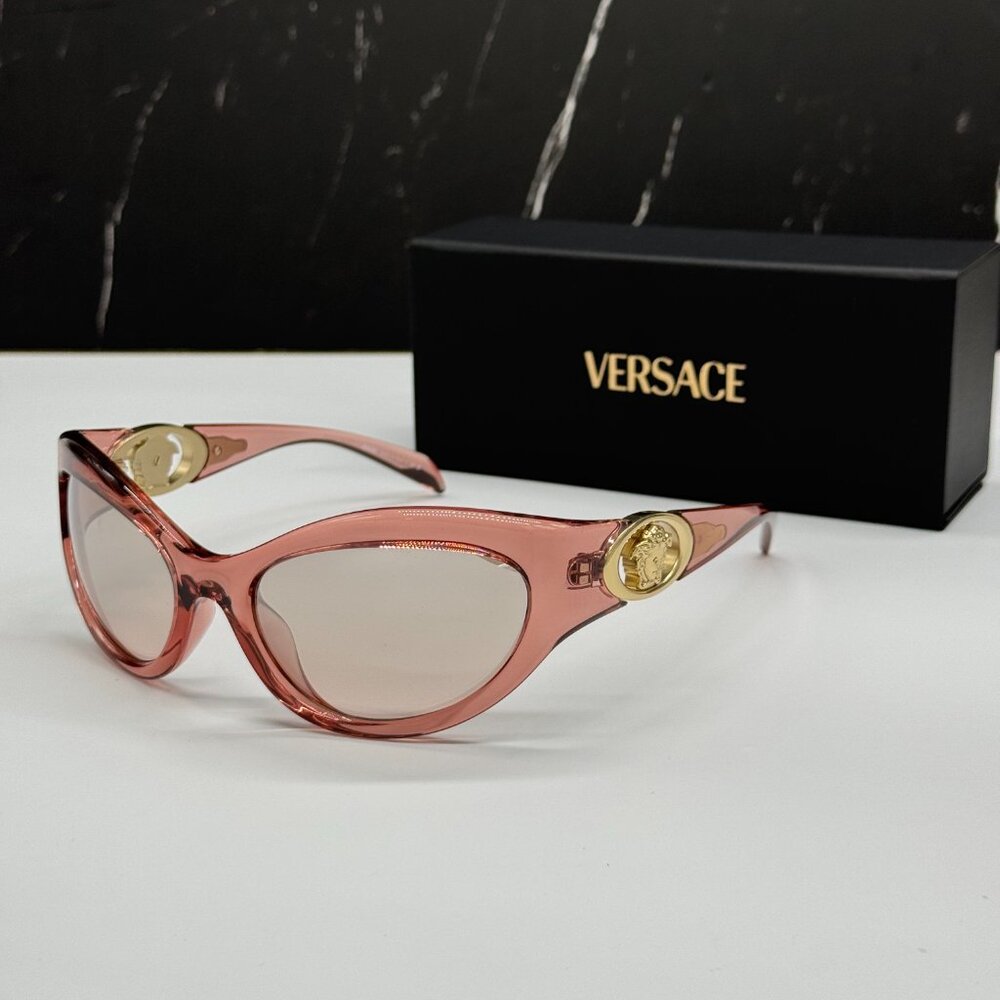 NEW VERSACE VE4485 5322/8Z SUNGLASSES WOMEN PINK VE4485 5322/8Z EYEWEAR